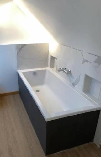 Salle de Bain noire 2 La Maison des Travaux Rouen