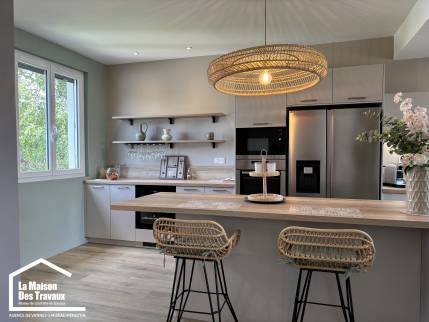 cuisine spacieuse maison extension