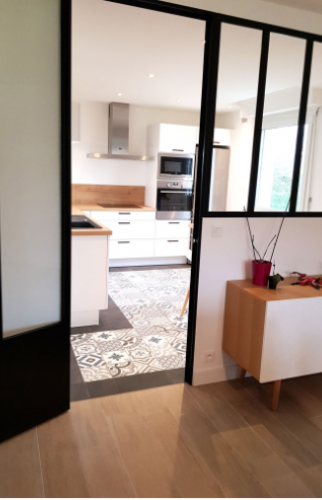 Verrière de la cuisine à Clermont-Ferrand