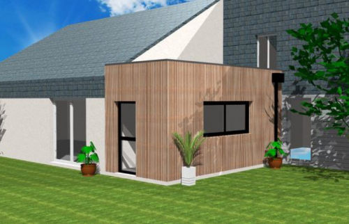 Extension ossature bois - Ploemeur (56270)