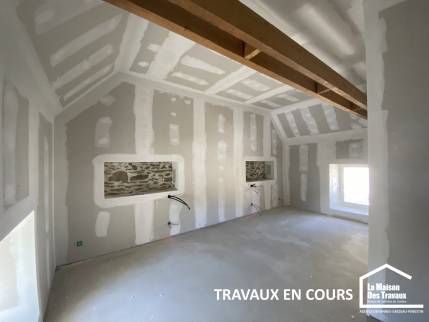 Transformation combles en 2 grandes chambres