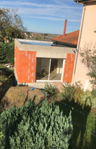 Extension avec baie vitrées à Beaumont