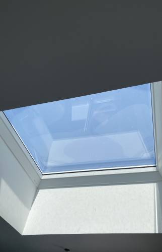 Création d'un puit de lumière pour cet extension de maison