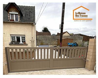 Travaux de maçonnerie pour poser un portail