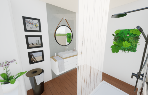 Plans 3D - Rénovation maison de maître à Vertou