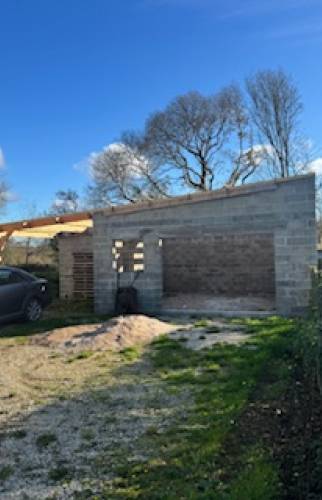 Construction d'un garage