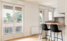 Rénovation d'un appartement à La Haie-Fouassière 44690-salon-cuisine