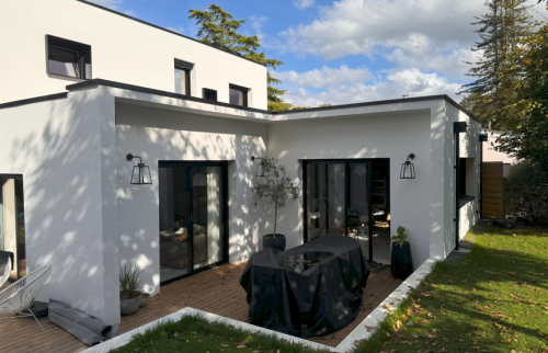 Création d'une extension pour aménager une cuisine à Haute-Goulaine