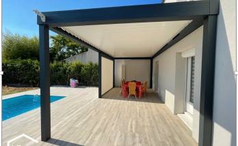 Après installation pergola bioclimatique