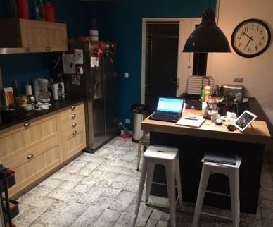 Rénovation de sol salon et cuisine Francheville