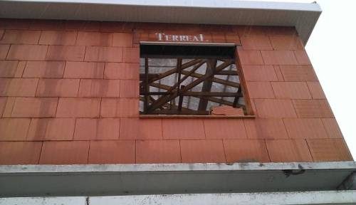 Façade brique avant les travaux de recouvrement