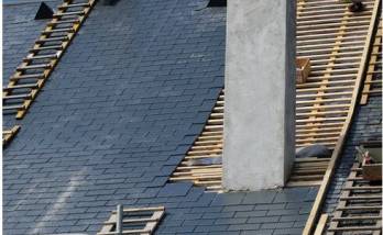 Toiture en cours de pose 