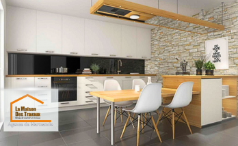 Rénovation d'un séjour-cuisine ouverte