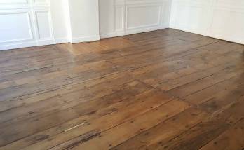 Rénovation de parquet ancien massif à Saint-Servan (fini)