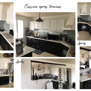 Rénovation d'une cuisine en chêne - CELINE JOUVANCEAU - La Maison Des Architectes