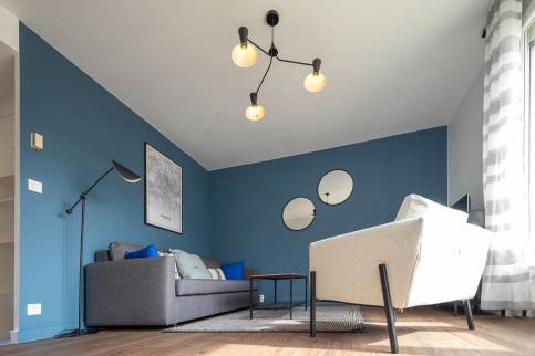 Rénovation d'appartement - salon rénové 2 - Cholet 49