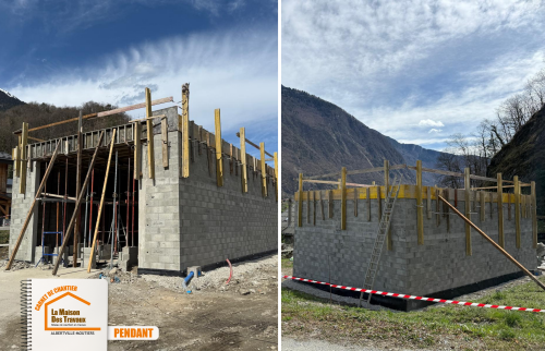 La Maison des Travaux Albertville, rénovation complète maison Savoie, artisan local bâtiment, consolidation fondations fissurées, garage reconstruit Peisey-Nancroix