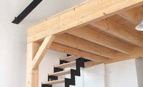 Réalisation d'escaliers bois - métal à Dinard