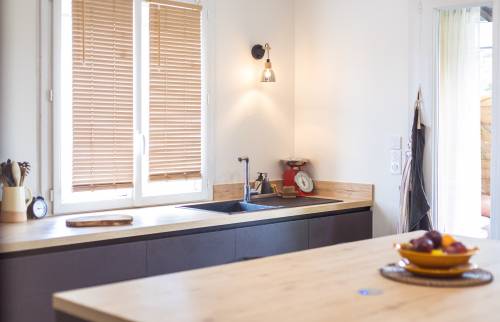 Ilot et evier de cuisine 