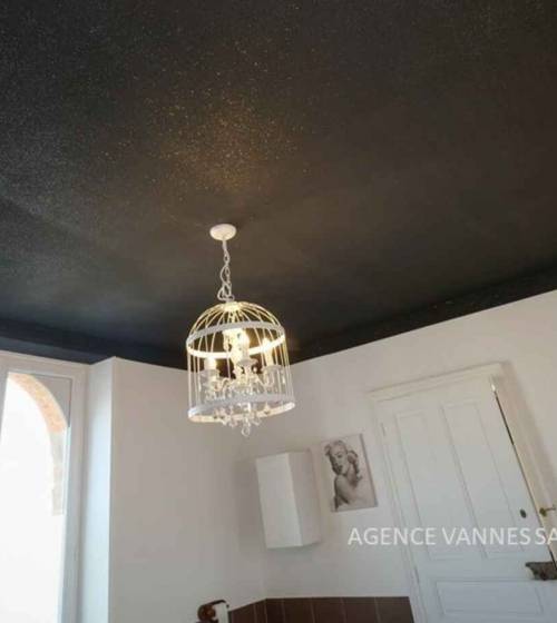 RENOVATION DE SALLE DE BAIN - PLAFOND COLORE