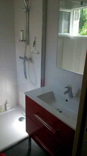 Salle de bain de suite parentale après transformation du garage - Gretz-Armainvilliers 77220