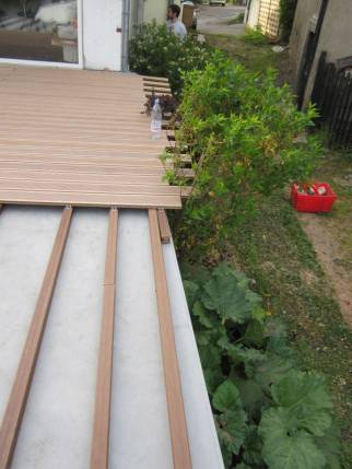 Construction de terrasse composite