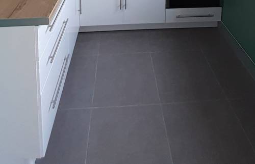 Carrelage dans la cuisine
