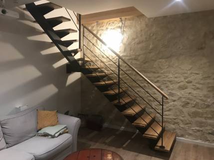 Installation d'escalier sur mesure