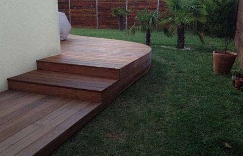 Terrasse en bois exotique à Bordeaux 