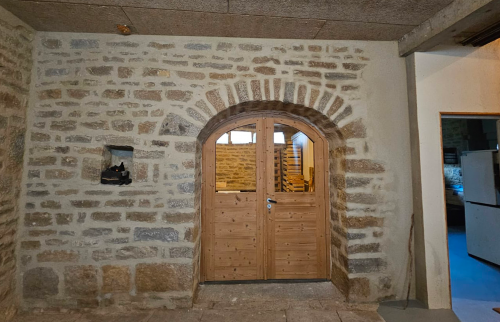 Rénovation d'un garage - porte sur-mesure