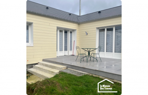 Création d'une extension avec bardage sur Sommervieu 14400