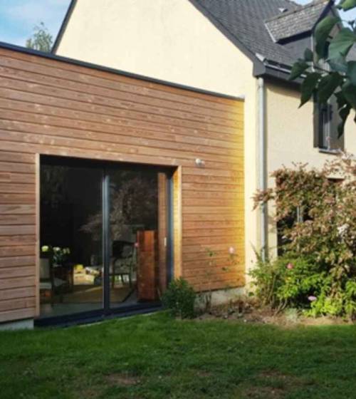 Extension d'une maison en bois à Reims