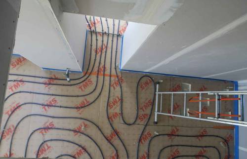 Installation d'un plancher chauffant avec tuyaux PER - Pornic 44210