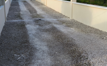 muret de clôture après travaux