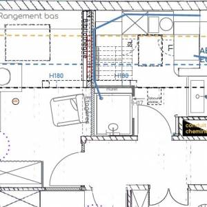Esquisse du réagencement d’un appartement familial à Strasbourg - Camille Truttmann architecte