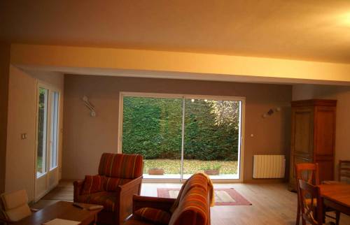 Aménagement d'un salon dans une extension dans le Calvados (14)