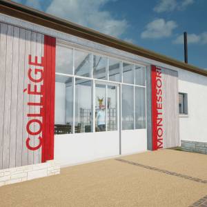 Transformation d'un hangar agricole en collège - Christophe Courtial - La Maison Des Architectes