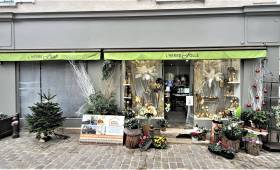 Ravalement de façade de devanture de boutique fleuriste - Brie-Comte-Robert 77170
