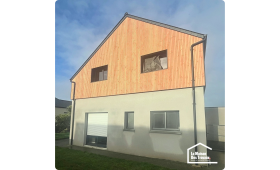 Avant / Pendant / Après : une maison transformée par une surélévation Saint-Pair-sur-Mer 50380
