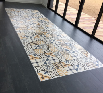 pose de carreaux ciment et de parquet PVC