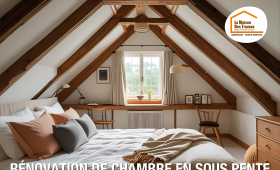 création rangements chambre, rénovation intérieure Haute-Savoie, ambiance apaisante chambre, courtier en travaux Annemasse, idées déco chambre