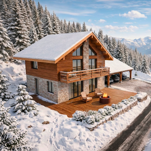 Construction d'un chalet sur plan - La Maison Des Architectes