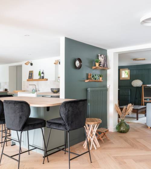 Rénovation complète d'une maison de 250 m² à Vertou- salon
