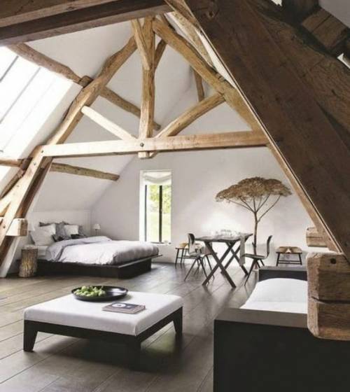 aménagement d'une chambre mansardée