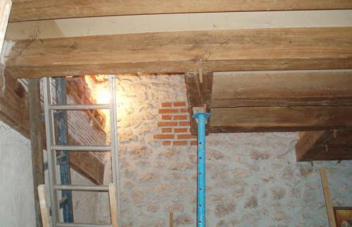 Trémie avant travaux à consolider