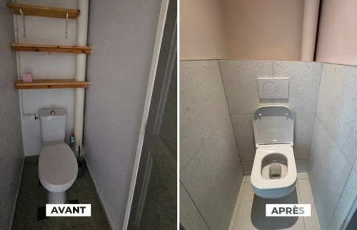rénovation toilettes Lons-le-Saunier