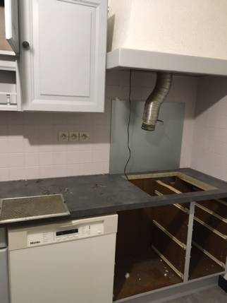 Démontage de l'ancienne cuisine - Nantes 44