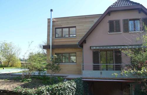 Extension et bardage bois à Sierentz