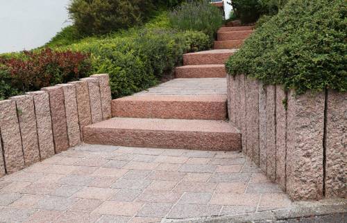 escalier granit 