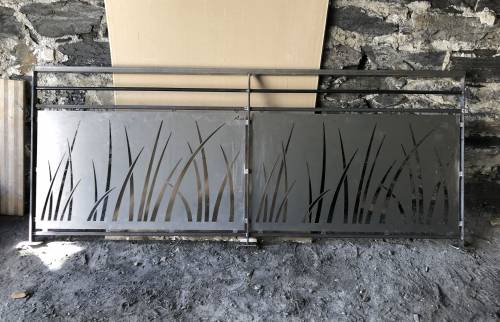 Travaux en cours : Arrivée du garde-corps sur le chantier